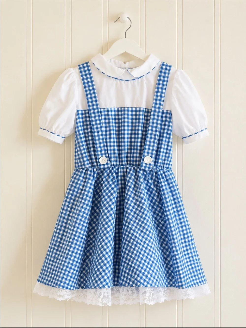 Rubie’s Wizard of Oz Dorothy Gingham Dress | Costume. Girl’s Sz-M Blue| White.